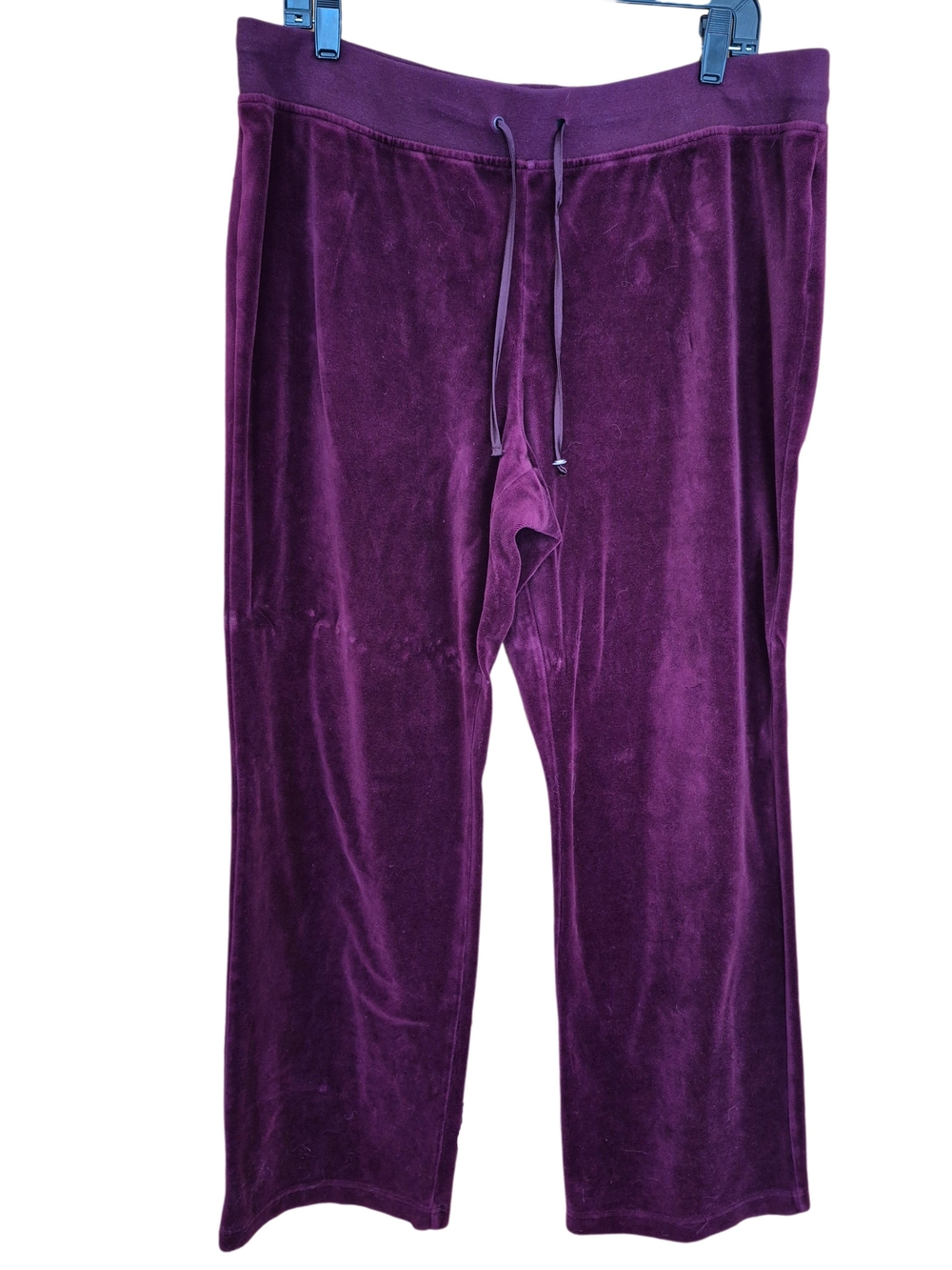 SB Active Plum Velour Lounge Pants XL Soft Wide Leg Y2K Athleisure